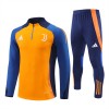 Juve Tracksuits Long Sleeve Soccer Training Uniforms Orange