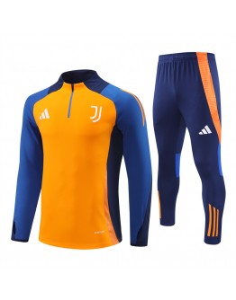 Juventus Tracksuits Long Sleeve Soccer Training Uniforms Orange