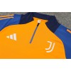 Juve Tracksuits Long Sleeve Soccer Training Uniforms Orange