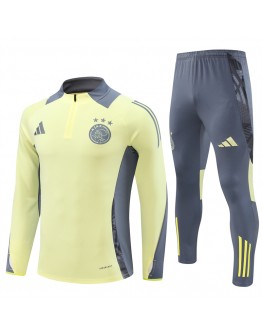 Ajax Tracksuits Long Sleeve Soccer Training Uniforms Yellow