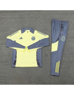 Ajax Tracksuits Long Sleeve Soccer Training Uniforms Yellow