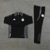 Algeria Tracksuits Long Sleeve Soccer Training Uniforms Black