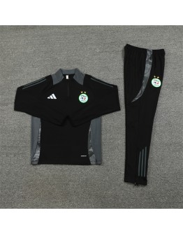 Algeria Tracksuits Long Sleeve Soccer Training Uniforms Black