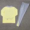 America Tracksuits Long Sleeve Soccer Training Uniforms Yellow