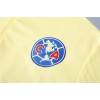 America Tracksuits Long Sleeve Soccer Training Uniforms Yellow