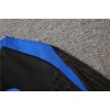 Inter Milan Tracksuits Long Sleeve Soccer Training Uniforms Royal Black