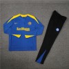 Inter Milan Tracksuits Long Sleeve Soccer Training Uniforms Blue