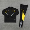 Juve Tracksuits Long Sleeve Soccer Training Uniforms Black