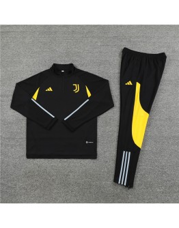 Juventus Tracksuits Long Sleeve Soccer Training Uniforms Black