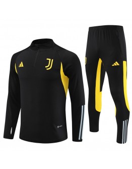 Juventus Tracksuits Long Sleeve Soccer Training Uniforms Black