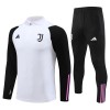 Juve Tracksuits Long Sleeve Soccer Training Uniforms White