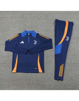 Juventus Tracksuits Long Sleeve Soccer Training Uniforms Blue