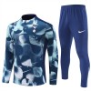 Tottenham Hotspur Tracksuits Long Sleeve Soccer Training Uniforms Blue