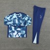 Tottenham Hotspur Tracksuits Long Sleeve Soccer Training Uniforms Blue