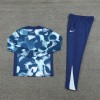 Tottenham Hotspur Tracksuits Long Sleeve Soccer Training Uniforms Blue