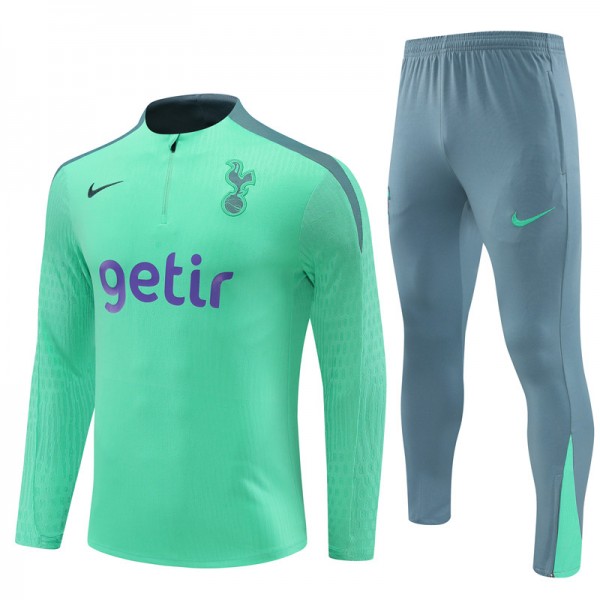 Tottenham Hotspur Tracksuits Long Sleeve Soccer Training Uniforms Green