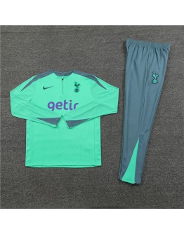 Tottenham Hotspur Tracksuits Long Sleeve Soccer Training Uniforms Green