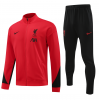 Liverpool Full Zip Jacket Long Sleeve Soccer Training Coat Red