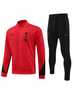 Liverpool Full Zip Jacket Long Sleeve Soccer Training Coat Red