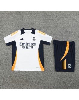 Real Madrid Adult Short Sleeve Training Suit White