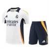 Real Madrid Adult Short Sleeve Training Suit White