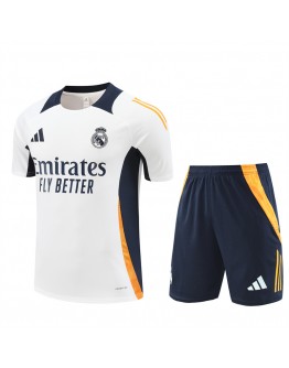 Real Madrid Adult Short Sleeve Training Suit White