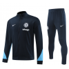 Chelsea Full Zip Jacket Long Sleeve Soccer Training Coat Black