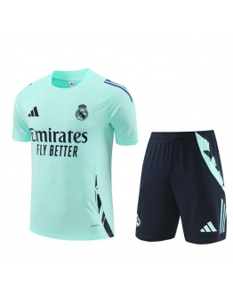 Real Madrid Adult Short Sleeve Training Suit Green