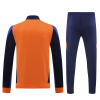 Juventus Full Zip Jacket Long Sleeve Soccer Training Coat Orange