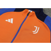 Juventus Full Zip Jacket Long Sleeve Soccer Training Coat Orange