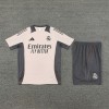 Real Madrid Adult Short Sleeve Training Suit Light Grey