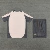 Real Madrid Adult Short Sleeve Training Suit Light Grey