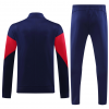 PSG Full Zip Jacket Long Sleeve Soccer Training Coat Deep Blue