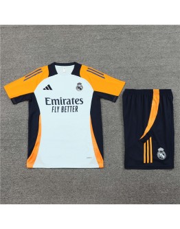 Real Madrid Adult Short Sleeve Training Suit Orange