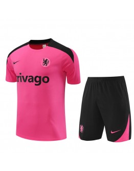 Chelsea Adult Short Sleeve Training Suit Pink