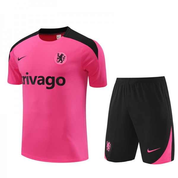 Chelsea Adult Short Sleeve Training Suit Pink