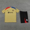 Barcelona Adult Short Sleeve Training Suit Gold