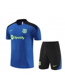 Barcelona Adult Short Sleeve Training Suit Blue