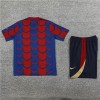 Barcelona Adult Short Sleeve Training Suit Red-Blue