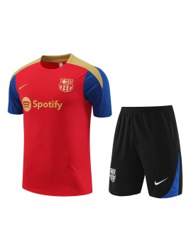 Barcelona Adult Short Sleeve Training Suit Red