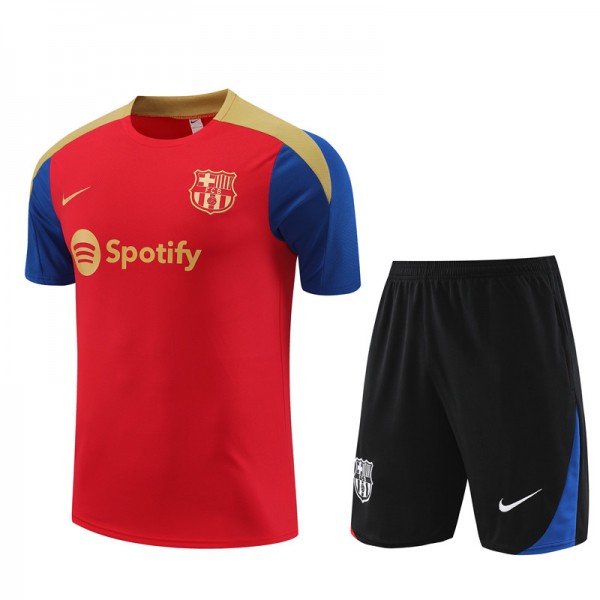 Barcelona Adult Short Sleeve Training Suit Red