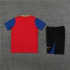 Barcelona Adult Short Sleeve Training Suit Red