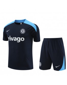 Chelsea  Adult Short Sleeve Training Suit Dark Blue