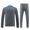 Argentina Full Zip Jacket Long Sleeve Soccer Training Coat Grey