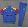 Barcelona Full Zip Jacket Long Sleeve Soccer Training Coat Blue