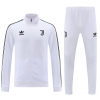 Juventus Full Zip Jacket Long Sleeve Soccer Training Coat White