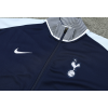 Tottenham Hotspur Full Zip Jacket Long Sleeve Soccer Training Coat Black