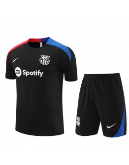 Barcelona Adult Short Sleeve Training Suit Black