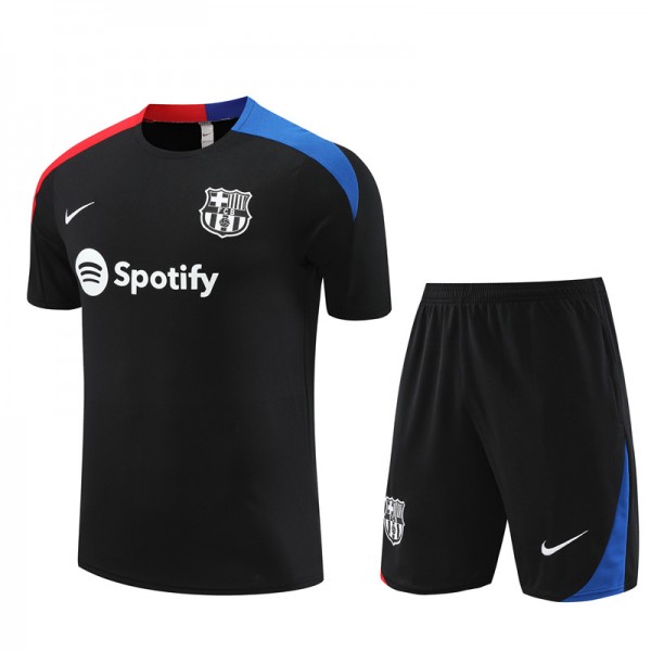 Barcelona Adult Short Sleeve Training Suit Black