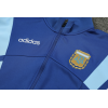 Argentina Full Zip Jacket Long Sleeve Soccer Training Coat Blue